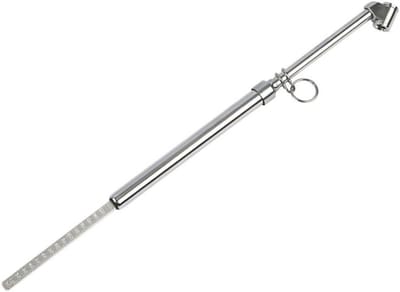 Bandenspanningsmeter Dubbele Kop - Bandendrukmeter PSI - Bandenspanning Controleren - Zinklegering Bereik - 10 tot 160 PSI - Zilver