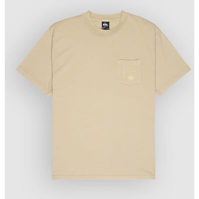 Quiksilver Oxni Washed T-shirt Met Korte Mouwen Beige L Man