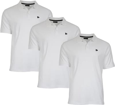 3-Pack Donnay - Polo (Noah) - Sportpolo - Heren - White (001) - maat S