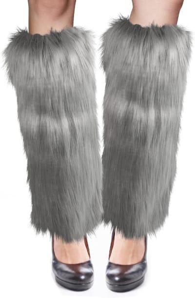 Fluffy Beenwarmers van 40 cm - Zachte Fleece Lange Boot Cuffs voor de Winter, Perfect voor Feestjes en Kostuums