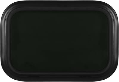 Vast Raam voor 600 x 500 mm Ingangsdeur met Zwart Helder Glas en Frame voor Caravan en Camper, Geschikt voor 33-38 mm Dikte