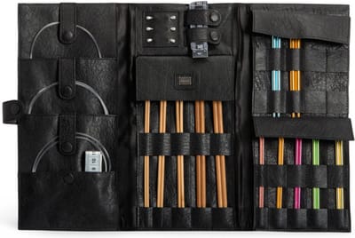 MUUD Lucy. Handgemaakt leren etui voor breinaalden 30xO43xC15cm
