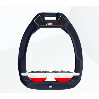 Veiligheidsbokken paardrijden Plat Ultra Grip Marine/Wit/Rood Flex-On Safe-On