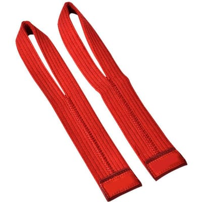 1 Paar Hefbanden Polsbanden Gewichtheffen Booster Riem voor Sportschool Crossfit Deadlifts Ondersteuning Krachttraining Fitness Accessoires Red rood