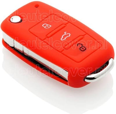 Autosleutel Hoesje geschikt voor Audi - SleutelCover - Silicone Autosleutel Cover - Sleutelhoesje Rood