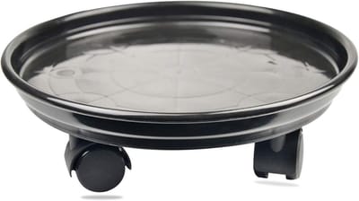 9 inch plantencaddy met wielen - draaibare potonderstel voor binnen en buiten