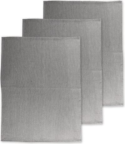 Keukenhanddoek DOBBY - SET/9 - 51x72 cm, zwart
