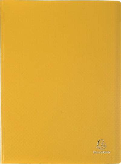Exacompta 25x Showalbum met vaste rug - PP - 10 tassen - 20 zichten - A4 - Geel - 8519E