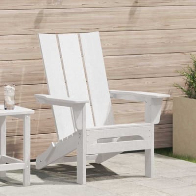 vidaXL - Opvouwbare - Adirondack - Stoel - Wit - 80,5 - x - 74,5 - x - 92 - cm - HDPE