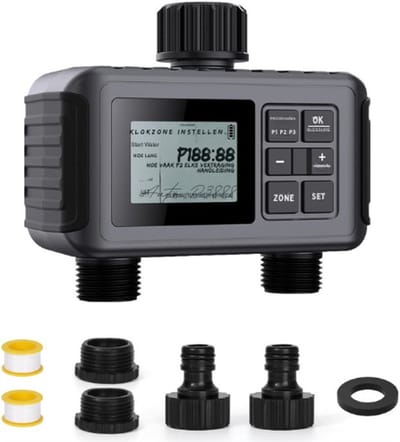 Thuys – Bewateringscomputer Tuin – IP55 Waterdicht – Automatische Watertimer - Irrigatiesysteem Voor Buiten