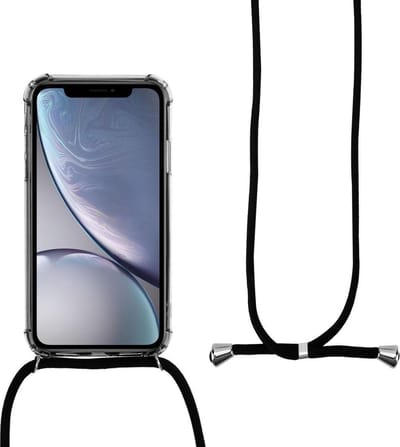 Jumada's - Hoes geschikt voor iPhone 11 PRO MAX met onze schokbestendige Backcover - Inclusief handig koord!