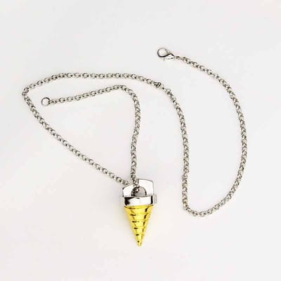 Anime Tengen Toppa Gurren Lagann Tengentoba Kernboor Hanger Ketting Mannen Vrouwen Fans Verzameling Auto Sleutelhanger Accessoires Cadeau white