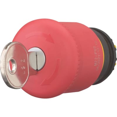 Eaton M22-PVS Noodstopschakelaar Uitschakelbaar 1x wisselcontact IP67/IP69 1 stuk(s) Piece