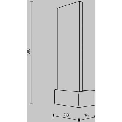 Maytoni LED wandlamp Sierlijk, chroom/helder, hoogte 31 cm, glas