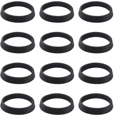 Afvoerringen Set - Sifon Pakking - Lekkage Voorkomen - Duurzaam Siliconen Materiaal - 55x41x2mm - Zwart