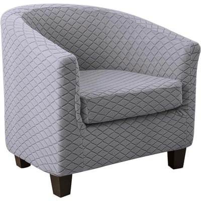 Jacquard Bankhoes in Gesplitste Stijl Stretch Fauteuilhoes Clubbank Beschermhoes Voor Woonkamer Bankhoezen Met Zitkussenhoezen
