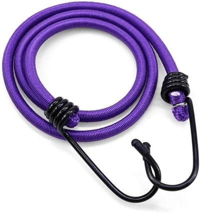 Bagagespanners - Spanbanden Elastiekkoorden - Bagage Beveiligen - Met Metalen Haken - 30 cm - Paars