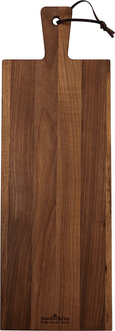Bowls and Dishes Pure Walnut Wood | Duurzaam | Borrelplank | Tapasplank | Serveerplank 59 x 20 x 2 cm | walnoot hout | BBQ cadeautip!