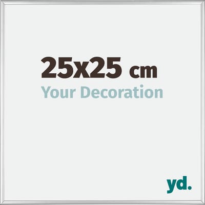 Your Decoration - Fotolijst 25x25 cm - Aluminium - Zilver Hoogglans - Kent