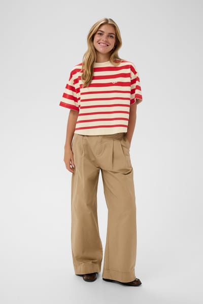 Saint Tropez PhileneSZ T-Shirt Dames T-shirt - Valiant Poppy Irregular Stripe