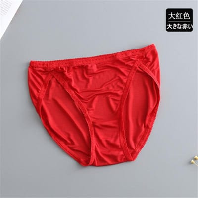 Moerbei Zijden Ondergoed Vrouwelijke Lage Taille Sexy Traceless Kant Vrouwelijke Zijden Ondergoed Heup Liftende Slips Ademend L