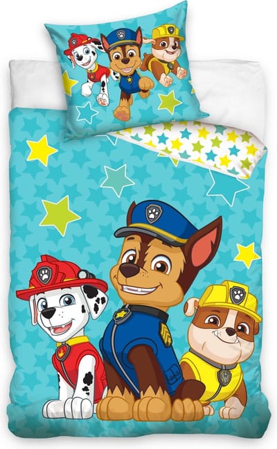 Carbotex Dekbedovertrek Paw Patrol Baby 100 X 135 Cm Katoen Blauw