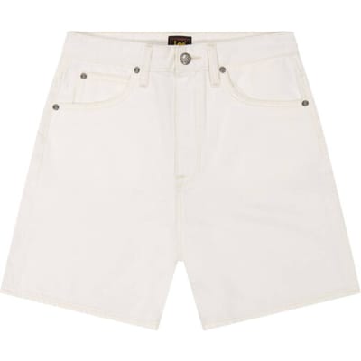 LEE STELLA SHORT POWDER WHITE WIDE LEG DAMES