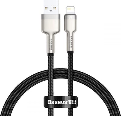 Baseus Usb-Kabel Voor Lightning Cafule 2.4A Voor Iphone X 11 12 13 14 0,25M