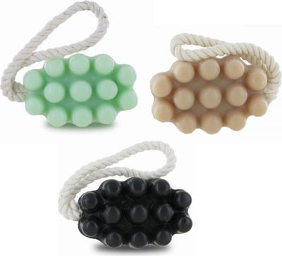 3 x Franse massagezeep met Monoï, Aloé vera en Arganolie, 3 x 125 gram - Vegan - Niet op dieren getest