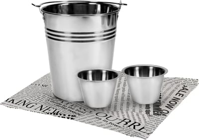 Gusta serveer emmer RVS 16 cm set van 4