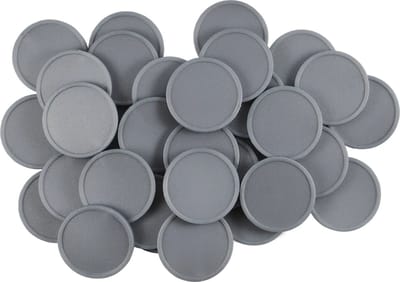 Blanco consumptiemunten / drankmunten Ø29mm - Zilver - 1.000 stuks