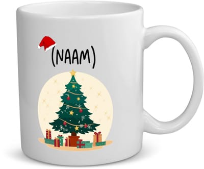Akyol - kerst kerstboom met eigen naam koffiemok - theemok - Kerstmis - kerst beker - winter - kerst - christmas - kerst cadeau - 350 ML inhoud