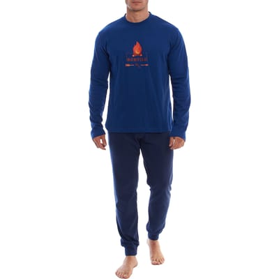 KLP4 Heren Lange Mouw Winterpyjama