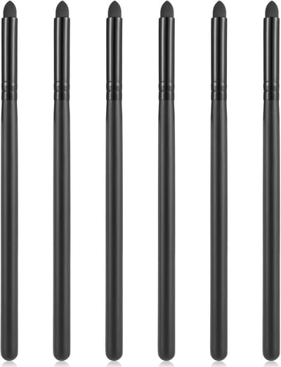 Professionele Oogschaduw en Eyeliner Borstelset met Puntige Applicator en Mengspons voor Herbruikbaar Make-up Gebruik