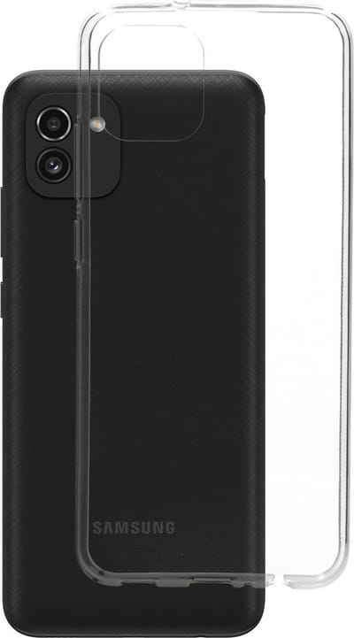 Mobiparts hoesje geschikt voor Samsung Galaxy A03 - Zacht TPU - Schokabsorberend TPU - Grip Coating - Transparant