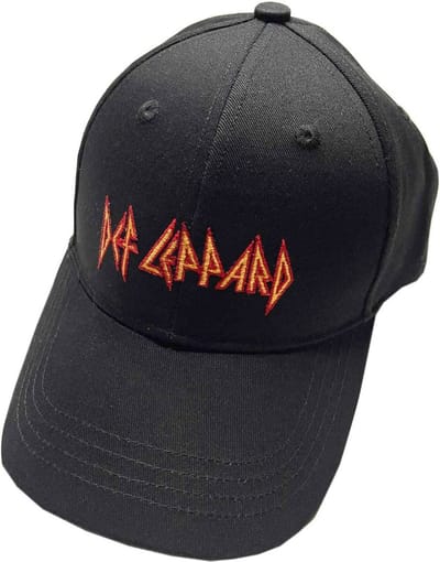 Def Leppard - Text Logo Baseball pet - Zwart