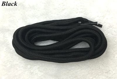 CHPN - Zwarte Schoenveters - Ronde schoenveters - - Zwart - Rond - 120cm - 4mm breed - Black races