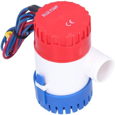 12V 1100GPH Bilge Pump - Stille, Semi-Automatische Waterpomp voor Diverse Toepassingen