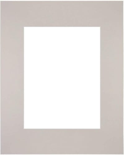 Passe-Partout Fotomaat 15x20 cm - Lijstmaat 24x30 cm - Grijs Graniet - Museumkarton - Fotolijst niet inbegrepen