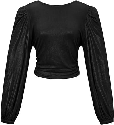 Gebreide dames top met lange mouwen - effen kleur, comfortabele en vrouwelijke pasvorm