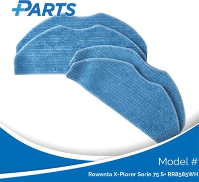 Rowenta X-Plorer Serie 75 S+ RR8585WH Dweilpads (4 Stuks, Plus.Parts® alternatief voor ZR185001)