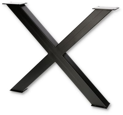 Seart - Zwarte Kruispoot - Staal - 82x71 cm