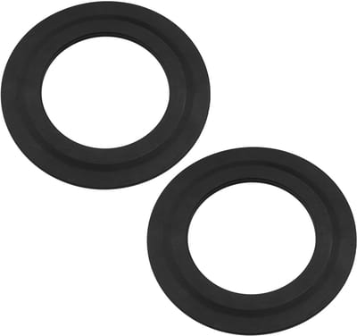 Dailygoods- Toilet Spoelklep Pakking 2x - Rubber Afdichtingsring - Binnendiameter 43mm - Buitendiameter 71mm - Dikte 3mm - Duurzaam Materiaal