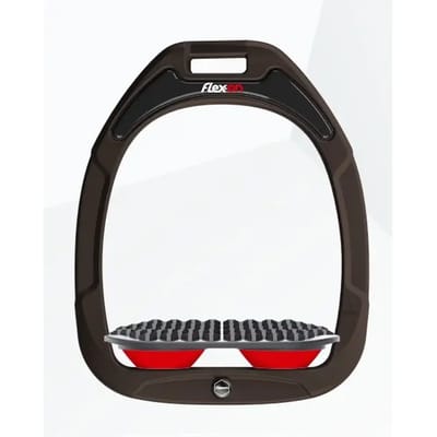 Endurance stijgbeugels Bruin/Grijs/Rood Flex-On Green Composite