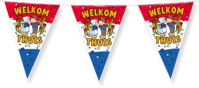 Vlaggenlijn - Welkom thuis - 10m