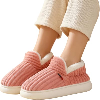 Zachte Dames Sloffen - Roze - Warm - Pantoffels - Maat 37