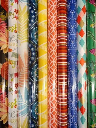 Assortiment 5 rollen luxe cadeaupapier inpakpapier voor volwassenen - 200 x 70 cm