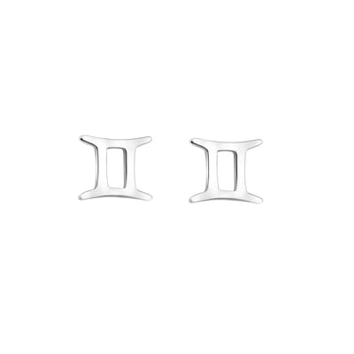 Minimalistisch Sterrenbeeld Tweeling oorknopjes - Zodiac Oorbellen Gemini - Oorknopjes Tweeling - Oorstekers Sterrenbeeld Tweeling - Silver Earrings Gemini - Tweeling oorstekers - Amona Jewelry