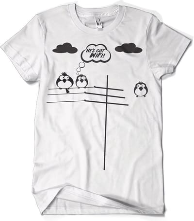 Hybris He's Got WiFi T-shirt White