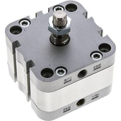 ISO 21287 Compacte Dubbelwerkende Cilinder 63-5mm - Magnetisch - Mannelijke Stang